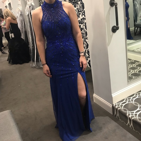 Beautiful Royal Blue Sean Collection Prom Dress!! - Picture 2 of 6